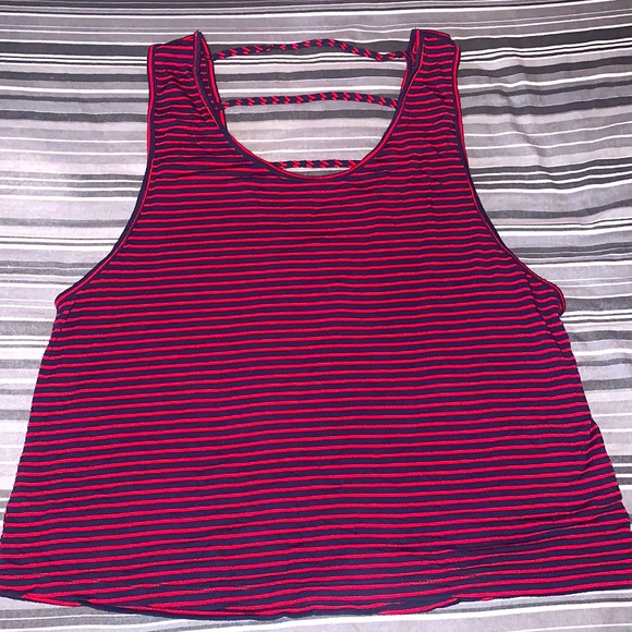 Red & Black Striped Blouse - Picture 1 of 5